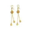 Pendientes de Doble Felicidad Retro Estilo Chino, Ganchos de Oreja de Fortuna Doble Felicidad, Pendientes Largos Elegantes con Borlas, Accesorios para Orejas, Una Pieza al por Mayor