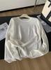 Cubierta de Protección Solar de Lino Tencel Dopamina para Primavera y Verano para Mujer, Camiseta Holgada Oversize con Bordes Enrollados y Mangas Largas, Camiseta para Aire Acondicionado