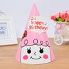 Sombreros de Cumpleaños para Niños al por Mayor para Adultos y Niños Sombreros de Pastel de Cumpleaños de Dibujos Animados de Papel Coreano