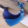 Borla de nudo chino de dos colores, borla de dos colores para colgar en el coche, bolso, colgante de estilo étnico hanfu, colgante de estilo antiguo