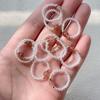 Jóias de Cristal Natural Cristal Morango Cristal Austríaco Anel de Dedo Anel Sangrar Corda Um