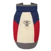 Abrigo de invierno impermeable para mascotas de dos tonos con cuello alto, chaleco cortavientos y cálido, adecuado para uso en exteriores, se puede sujetar a una correa, chaqueta de algodón casual para perros