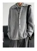 Cardigan Casaco Suéter Tricô Masculino Estilo Coreano Retro Solto Casual Manga Longa Gola Lapela Versátil Tendência Primavera Outono