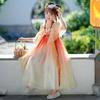 Hanfu para Niña Verano Nueva Llegada Temporada de Flores de Cerezo Traje Antiguo Fotografía Estilo Chino Falda de Verano Falda de Princesa Super Hada para Niña