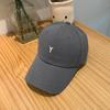 Gorra de Béisbol Color Sólido Protector Solar Cara con Letras Pequeñas Gorra Pequeña para Mujer Verano Estilo Coreano Marrón Herramienta Sombrero Curvo para Hombre