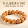 Pulsera para Hombre de Hueso de Durazno Natural con Círculo Único para Meditación y Juego, Joyería de Lujo con Cabeza de Mono, Venta al por Mayor desde el Fabricante