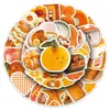 50 Adesivos de Grafite Estilo Ins Laranja Pequenos Frescos Laranja Criativo Cartão Goo Decoração Caderno Adesivos DIY Atacado