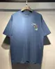 Camiseta de Manga Corta con Estampado de Letras para Graffiti con Pintura de Flujo Modelo Nuevo Transfronterizo Jb Am Cielo Estrellado Logo Clásico para Hombres y Mujeres Parejas Iri