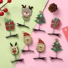 Grampo de Cabelo de Natal Feminino Infantil Decoração de Natal Grampo de Cabelo Atividades de Empurrar Pequeno Grampo de Cabelo Presentes Estudantes Pequenos Presentes