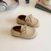 Sapatos de Couro Infantis 2025 Primavera/Verão Novo Estilo Princesa Meninas Velcro Solado Macio Elegante Sapatilhas de Bebê