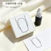 Conjunto de Carimbos para Prática de Nail Art Formatos Longos Escada Quadrado Redondo para Unhas Carimbeira Preta Multifuncional Desenho para Pintura Colorida