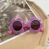 Novos Óculos de Sol Polarizados de Silicone com Flor para Crianças Óculos de Sol para Bebê Óculos Pequenos de Flor Óculos de Estilo Anti-UV