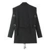 Comercio Exterior Ropa de Mujer 2026 Primavera y Otoño Estilo Europeo y Americano de Moda y Elegante Blazer con Hombro Caído para Mujer B129724