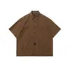 Ropa para Hombre Beijie Verano 2026 Nueva Camisa de Manga Corta de Trabajo de Corte Amplio para Hombre Camisa Lisa Holgada para Hombre