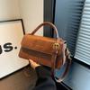 Bolso de textura práctica de alta gama para mujer 2025 primavera nueva moda para ir al trabajo versátil de hombro bandolera de mano bolso cuadrado pequeño