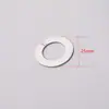 En Stock 25/28mm Anillo Redondo Disco Accesorios de Joyería Acero Inoxidable Pulido Espejo Colgante Redondo Hueco Dijes