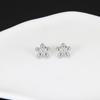 Pendientes hidráulicos de estrella de cinco puntas de acero de titanio para mujer, compactos, estilo francés, chapados en oro de 18 quilates, pendientes de acero inoxidable resistentes a la decoloración.