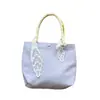 2026 Bolso de Lona Nuevo Lindo con Estampado de Lunares para Mujer, Color Fresco en Contraste Gran Capacidad Bolso de Mano para Estudiante y Viajes Diarios
