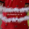 Tiras de Plumas Blancas DIY Tiras de Plumas de Pavo Tiras de Plumas de Avestruz Adornos para Tocados Estilo Antiguo Hanfu Ropa Equipaje Decoración del Hogar
