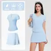 Top de Fitness Ajustado de Verano para Mujer Estilo Hot Girl Transfronterizo Camiseta de Manga Corta para Correr de Secado Rápido Conjunto Deportivo Elástico Estilo Delgado