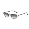 Gafas de Sol Ojo de Gato con Marco Inferior 2025 Nuevas Gafas de Sol de Gama Alta Metal Retro Moda Gafas de Sol Forma Cóncava