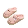 Chinelos de algodão com poá femininos para casa outono e inverno quentes internos sapatos de casa chinelos de casal masculinos de inverno sapatos de casa fabricante