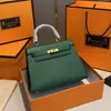Bolsa Kelly Colorida Mais Vendida no Aliexpress, Bolsa de Mão Feminina Moda Europeia e Americana, Bolsa de Ombro Único Transversal de Alto Padrão para Mulheres