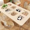 Mantel de Mesa de Comedor de Dibujos Animados con un Toque de Lujo Ligero y de Gama Alta, Impermeable, Resistente al Aceite, Lavable, Resistente al Calor, Resistente a Altas Temperaturas