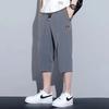 Pantalones cortos de seda fina para hombre, informales, de secado rápido, bordados, deportivos, modernos, de corte recto y combinable, de longitud media.