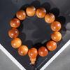 Pulsera de Cuentas de Buda de Tuya de Aceite Negro Envejecido Taihang Aceite Rojo Alto Seiko Agujero Pequeño Placa Wen Play Joyería para Hombre y Mujer
