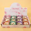 Pacote com 12 Conjuntos de Velas de Vidro Perfumadas com Flores Secas, Conjunto de Presente de Feriado, Fornecedor Atacadista, em Estoque para Entrega Imediata