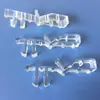Gancho de placa de sellado al por mayor de fábrica tenacidad oculta lámina no porosa de 3.25 pulgadas con plástico transparente moderno minimalista