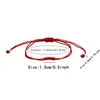 Pulsera de cuerda de mano tejida a mano de siete nudos de la suerte para pareja y mejor amigo, juego de pulseras de cuerda de mano, tamaño ajustable