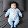 Mameluco de franela para bebé para primavera, otoño e invierno, pijama unisex para bebé, mameluco para recién nacido, traje para gatear, ropa cálida para casa