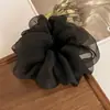 Anel de Cabelo Listrado de Cabeça de Bola Intestino Grosso Celebrante da Internet 2025 Novo Estilo Corda de Cabelo para Rabo de Cavalo Alto Acessório de Cabelo Feminino Corda de Cabelo