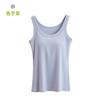 Chaleco de Verano para Mujer Cinturón Almohadilla de Pecho Una Pieza Espalda Hermosa Base de Hilo de Algodón Tirante Sujetador Deportivo Interno Talla Grande Ropa Exterior