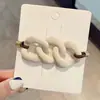 Elástico para Cabelo Cor de Chá com Leite Acessório de Cabelo Coreano Headband Corda de Cabelo Elegante Elástico de Cabelo Acrílico Atacado Não Danifica o Cabelo
