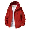 En Stock Primavera Otoño Exterior Monocapa Cortavientos Impermeable Transpirable Resistente al Desgaste con Capucha Chaqueta de Montañismo Senderismo para Hombre