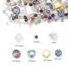 Paquete de Materiales DIY Flor de la Suerte Pulsera Cadena para Teléfono Móvil Pinza para el Cabello Pulsera Cadena para Teléfono Móvil Hecho a Mano Vidrio de Cristal Cuentas Sueltas Cuentas