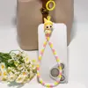 Pulseira Anti-Perda Portátil Exquisita de Contas de Amendoim para Celular Pingente de Bolsa Série Sorvete Pop Mart Autêntica