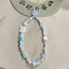 Cadena de Cerámica Jingdezhen para Teléfono Móvil Bolsa de Cuerda Trenzada Hecha a Mano Cadena Colgante Estilo Nórdico Adornos Navideños Proveedor Fabricante