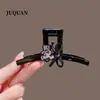 Clip de Pinza de Garra de Gato con Estampado de Leopardo Versátil de Nicho para Otoño e Invierno Exquisito Diseñador Estilo Coreano Pinza de Tiburón para Moño de Cabello Grande Elegante