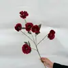 Arranjo de Flores para Corredor de Casamento Gardênia Artificial Decoração de Cena com Flores Artificiais Decoração de Casa Adereços Florais de Gardênia Flores