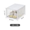 Caixa de Sapato Transparente Doméstica Simples Plástico Espessado Caixa de Armazenamento de Sapato Tipo Gaveta Basculante Transparente Sapateira de Armazenamento