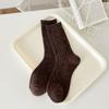 Calcetines de lana para mujer otoño e invierno calcetines de moda cálidos calcetines de tubo hilo de punta calcetines de lana gruesos calcetines de moda para mujer