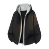 Sudadera con capucha tipo cárdigan de manga larga de alta calidad y moderna marca NASA para hombre, top casual de moda otoñal para pareja