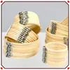 Suporte de Bambu Natural Puro para Ponto Cruz Aro Redondo para Bordado Aro de Bordado Esticável Aro de Esticador de Bordado Suporte de Fixação
