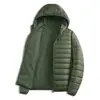 Chaqueta acolchada de algodón para hombre, popular en otoño e invierno, elegante, cálida, con capucha, corte holgado, cortavientos, deportiva, abrigo casual de algodón acanalado