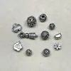 Venta de Liquidación Pequeña Cantidad en Stock Pan de Plata Viejo de Shanxi Panax Notoginseng Plata Nube Auspiciosa Mortero Mágico Cuentas Sueltas Materiales Manualidades DIY Accesorios para Joyería