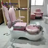 Silla Spa para Pies Todo en Uno Rosa de Diseño Único para Mujeres, Silla Pedicura Mariposa Manicura, Silla Baño de Pies Comercial, Hecho a Medida